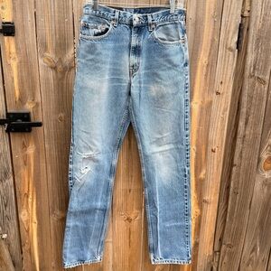 Vintage Levi's 505 Light Blue Straight Leg Jeans Size 32 x 36
